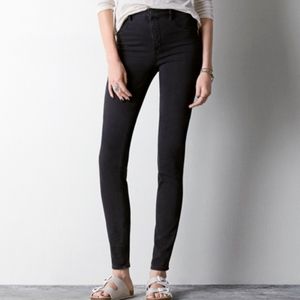 American Eagle Sky High Jeggings Faded Black